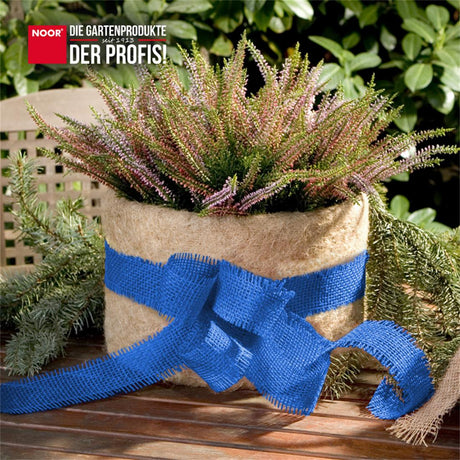 Jute Dekoband Anwendung Schleife Blau NOOR